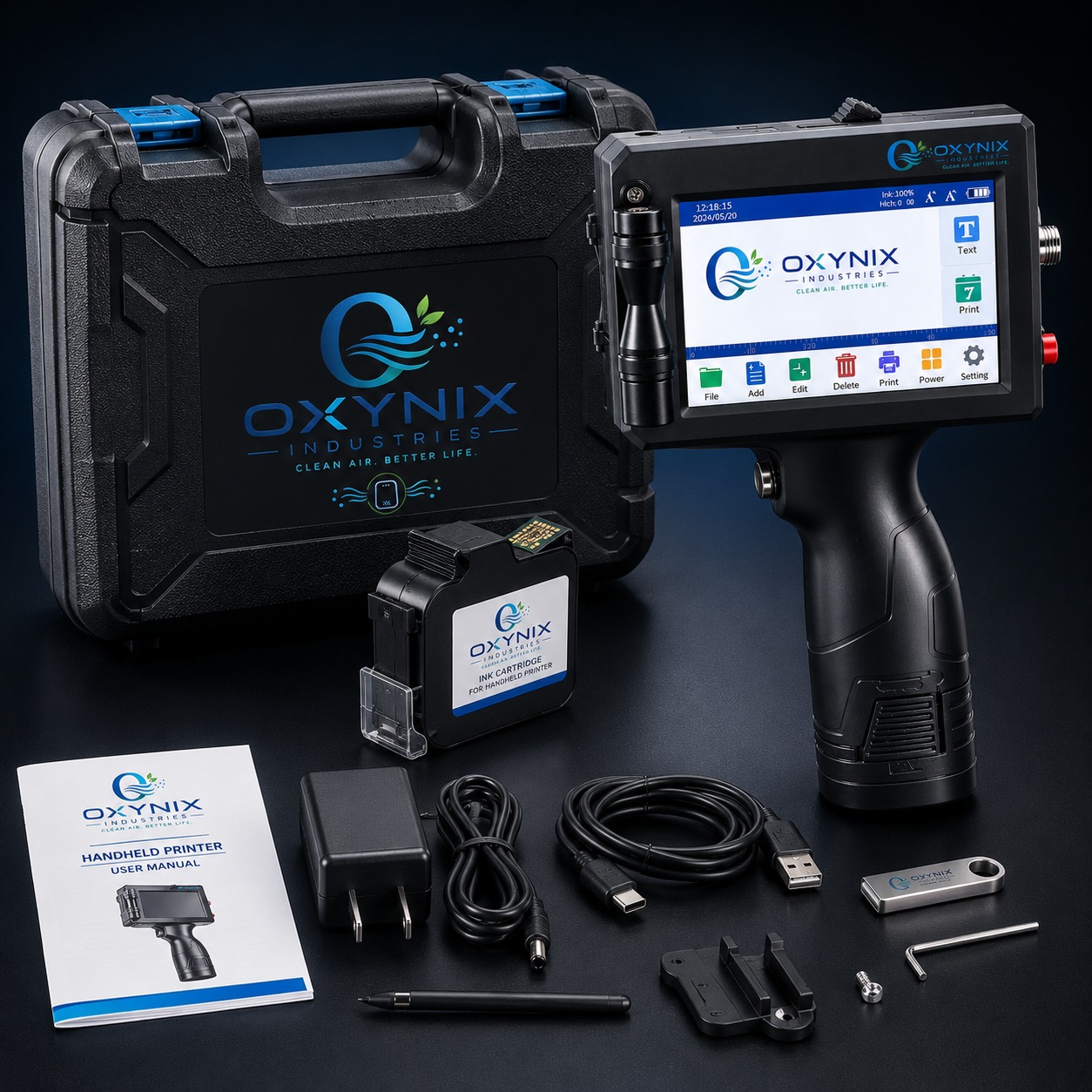 Oxynix handheld printer kit